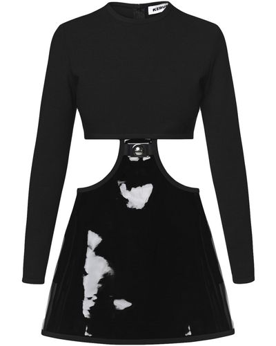 KEBURIA Cutout Mini Dress - Black