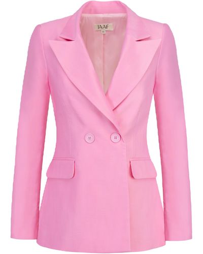 JAAF Double-Breasted Blazer - Pink