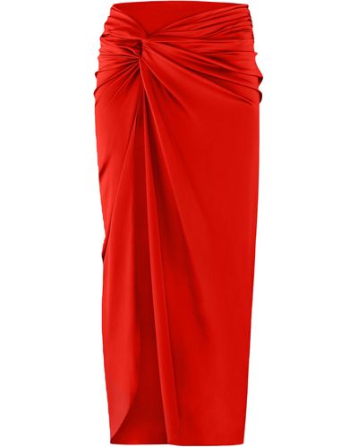 Nue Knot Skirt - Red