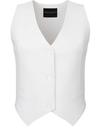Wiktoria Frankowska Shell Seeker Suit Vest - White