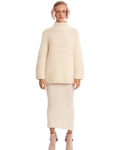 Ayni Lion Sweater - White