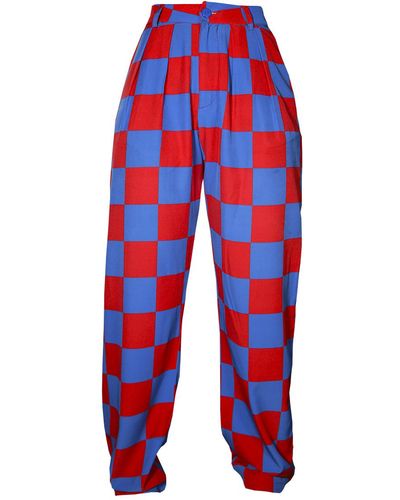 Fenáreta Checkers Classic Pant - Red
