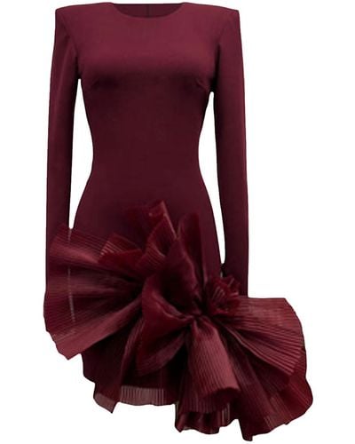 ANITABEL August Burgundy/ Mini Dress - Purple