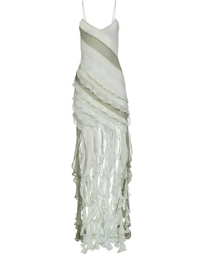 Francesca Miranda Claire Fringe Dress - White