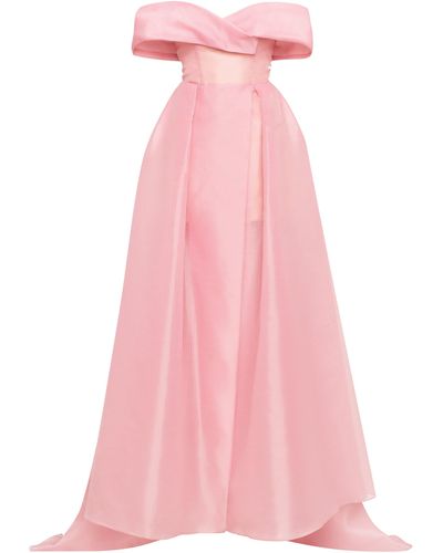 Millà Sophisticated Off-The-Shoulder Misty Rose Maxi Dress, Garden Of Eden - Pink