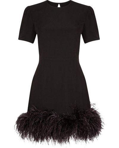 HERVANR Arabella Feather Dress - Black