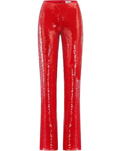 Nue Jade Sequin Pants - Red