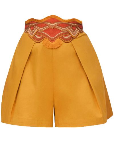 Andrea Iyamah Olla Shorts - Orange