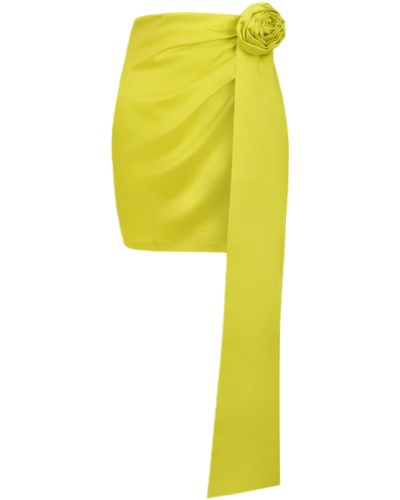 Lora Istanbul Maia Flower Skirt - Yellow
