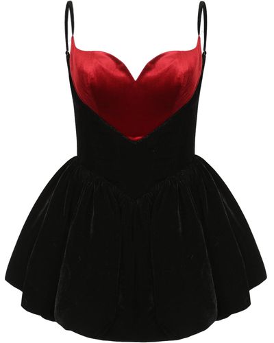 Nana Jacqueline Gabriella Velvet Dress (Final Sale) - Red