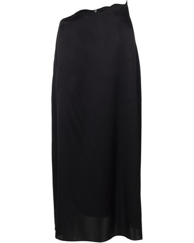 Maet Rhea Silk Skirt - Black
