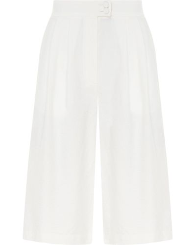 Malva Florea Bermuda Shorts - White