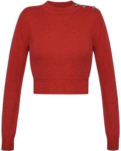 KEBURIA Wool-Cashmere Sweater - Red