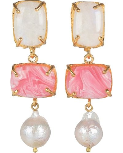 Christie Nicolaides Loren Earrings - Pink