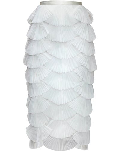 Andrea Iyamah Ari Midi Skirt - White