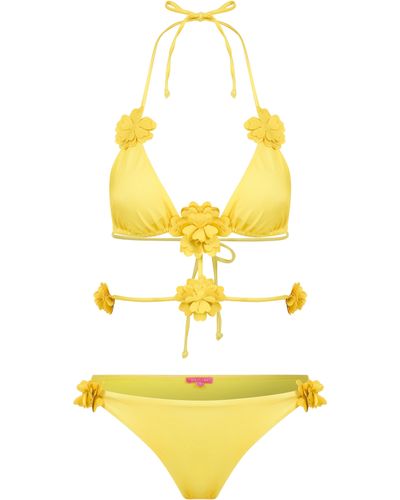 Declara Flower Daffodil Bikini Set - Yellow