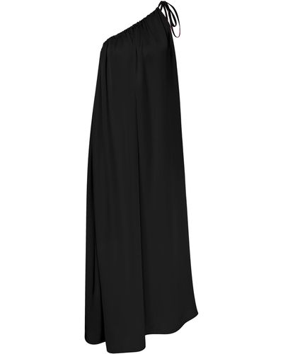 NAZLI CEREN Chrissy One-Shoulder Maxi Dress - Black