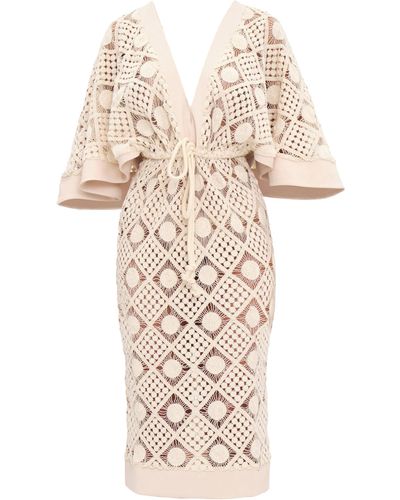 Andrea Iyamah Rahi Crochet Dress - White