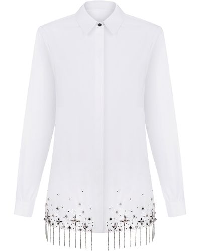 Nue Starlight Embroidered Shirt - White