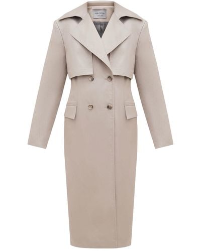 HER CIPHER Seasycle Trench Coat - Natural