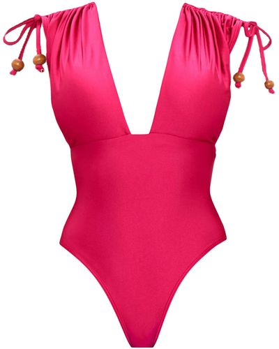 Andrea Iyamah Roba One Piece Swimsuit - Pink