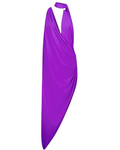 SIRAPOP Draped Dress - Purple