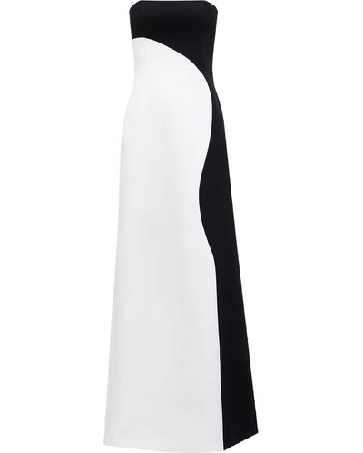 NDS the label Strapless Two-Toned Maxi Dress - White