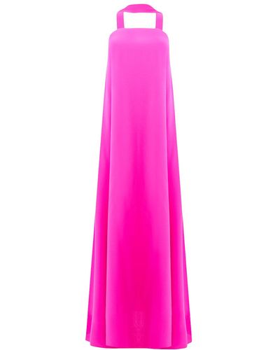 Lora Istanbul Amy Crepe Strapless Maxi Dress - Pink