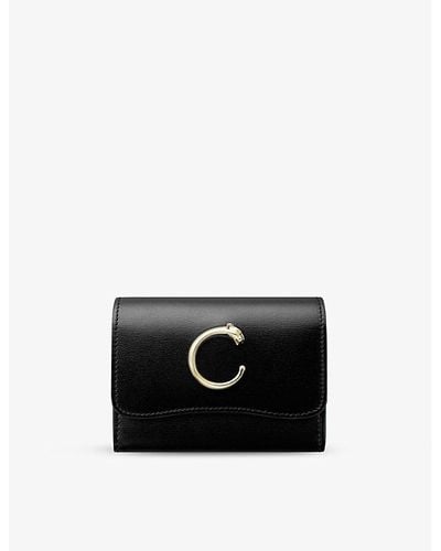 Cartier Panthère De Mini Leather Wallet - Black