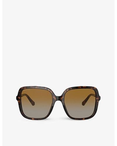BVLGARI Bv8228b Square-framed Acetate Sunglasses - Brown
