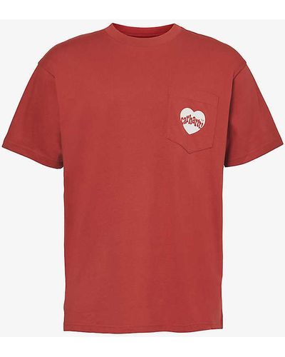 Carhartt Amour Cotton-jersey T-shirt - Red