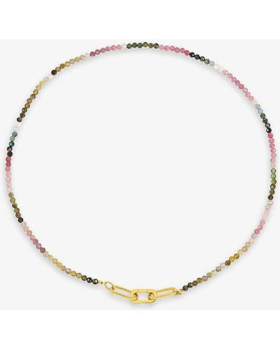 Rachel Jackson Watermelon 22ct Yellow -plated Sterling-silver Necklace - Natural