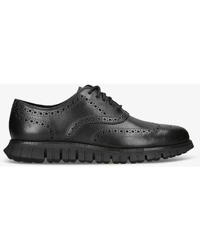 Cole Haan Zerøgrand Wingtip Leather Oxford Shoes - Black