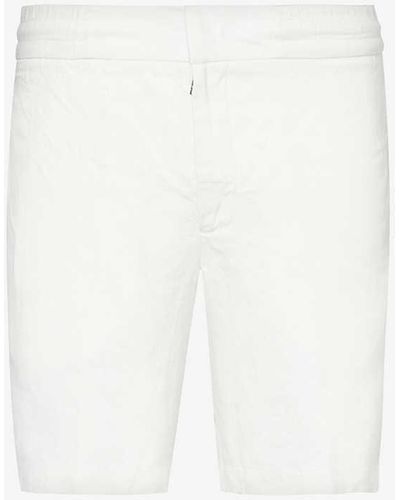 Orlebar Brown Cornell Elasticated-waist Regular-fit Linen Shorts - White