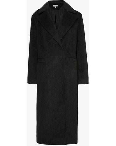 Pretty Lavish Ezra Boxy-fit Woven-blend Coat - Black