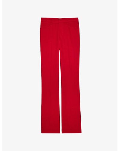 Zadig & Voltaire Pistol Flared Low-rise Woven Pants
