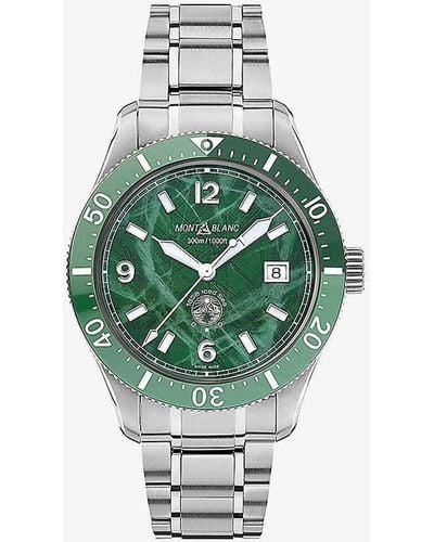 Montblanc 129373 1858 Stainless-steel Automatic Watch - Green