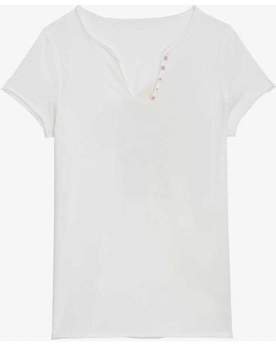 Zadig & Voltaire Graphic-print Short-sleeve Cotton T-shirt - White