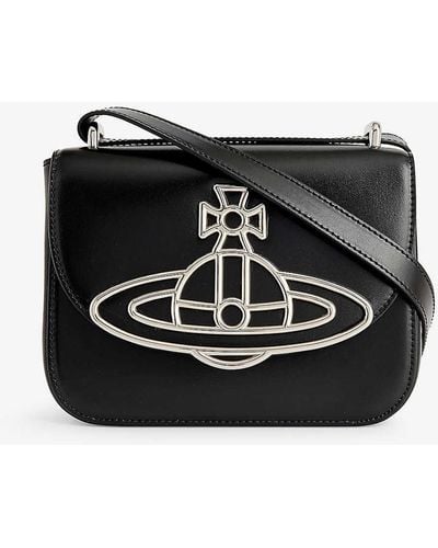 Vivienne Westwood Linda Leather Crossbody Bag - Black