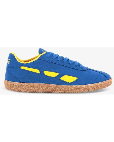 SAYE Modelo 70 Faux-leather Trainers - Blue