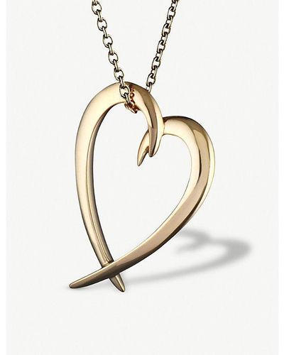 Shaun Leane Heart Yellow Gold-plated Vermeil Silver Pendant Necklace - Metallic