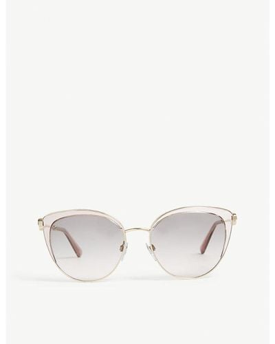 BVLGARI Womens Gold Bv6133 55 Cat-eye Frame Sunglasses - White