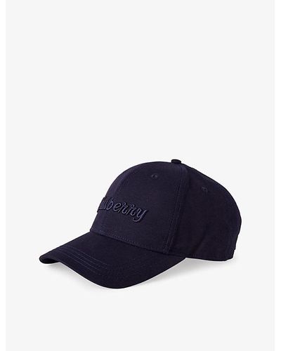 Mulberry Logo-embroidered Cotton-twill Baseball Cap - Blue