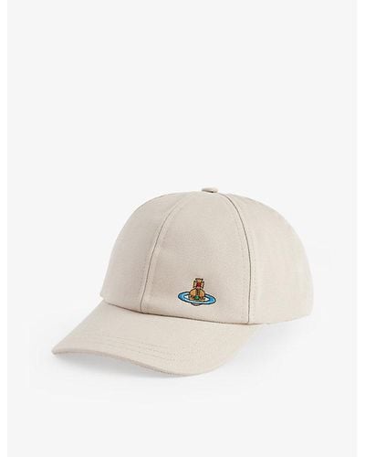 Vivienne Westwood Brand-embroidered Cotton-canvas Baseball Cap - Natural