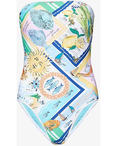 Seafolly Wish You Stretch Recycled-nylon Swimsuit - White