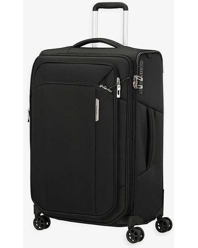 Samsonite Respark Spinner Soft Case 4 Wheel Recycled-plastic Suitcase - Black