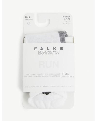 FALKE Ru4 Invisible Woven Socks - White