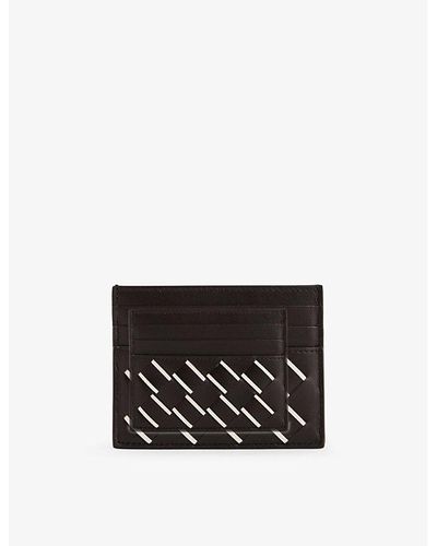 Bottega Veneta Intrecciato Leather Card Holder - White