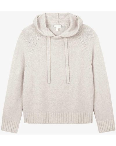The White Company Relaxed-fit Hooded Stretch Organic-cotton Hoody - White