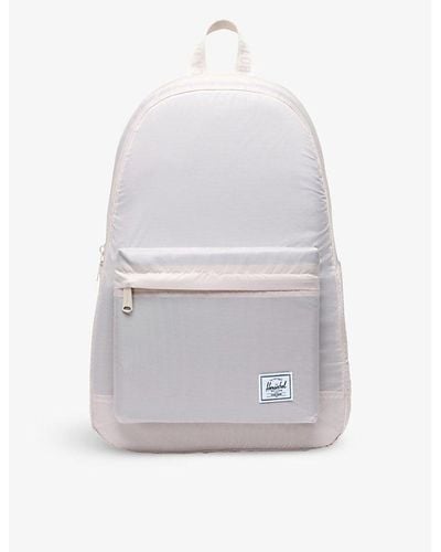 Herschel Supply Co. Rome Recycled-polyester Packable Backpack - White
